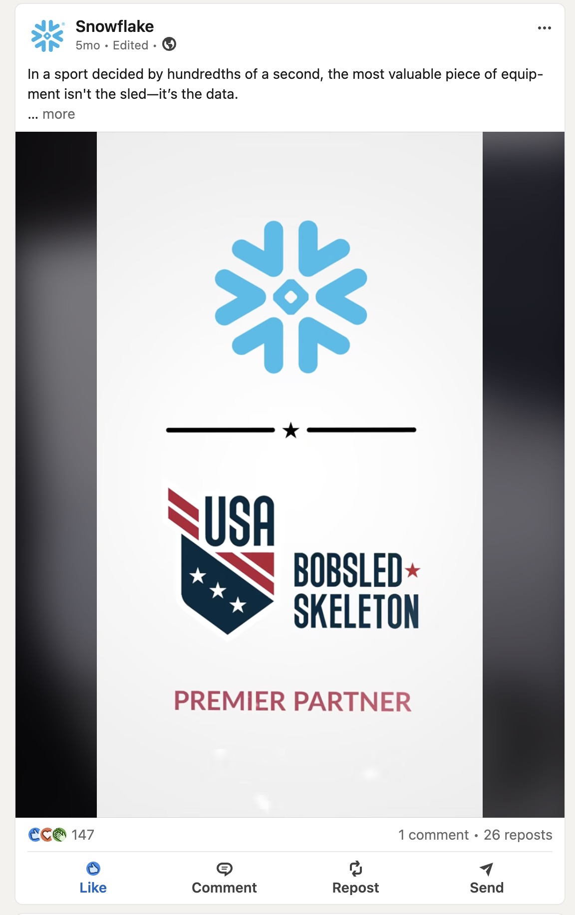 Bobsled graphics on LinkedIn