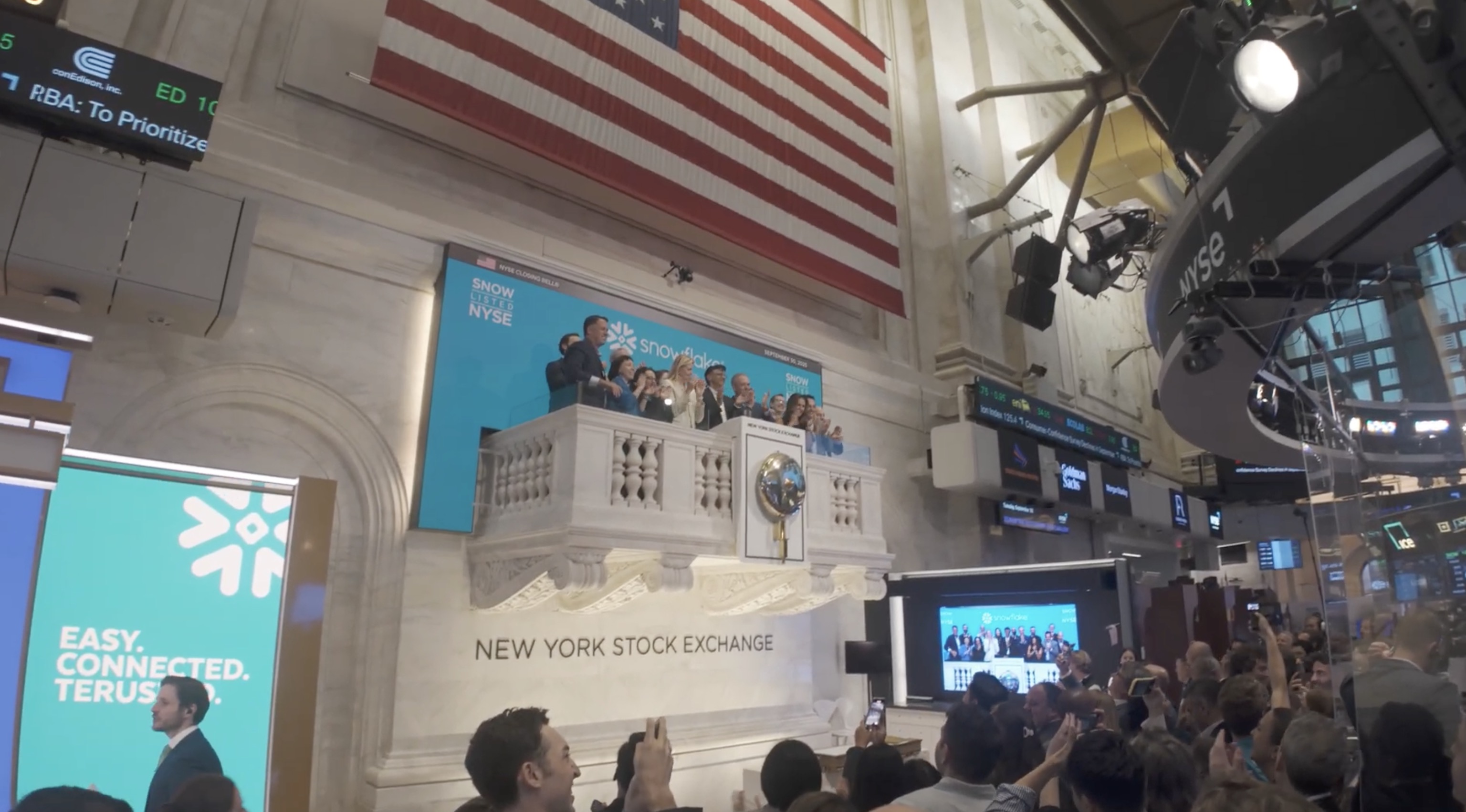 NYSE takeover on site 3
